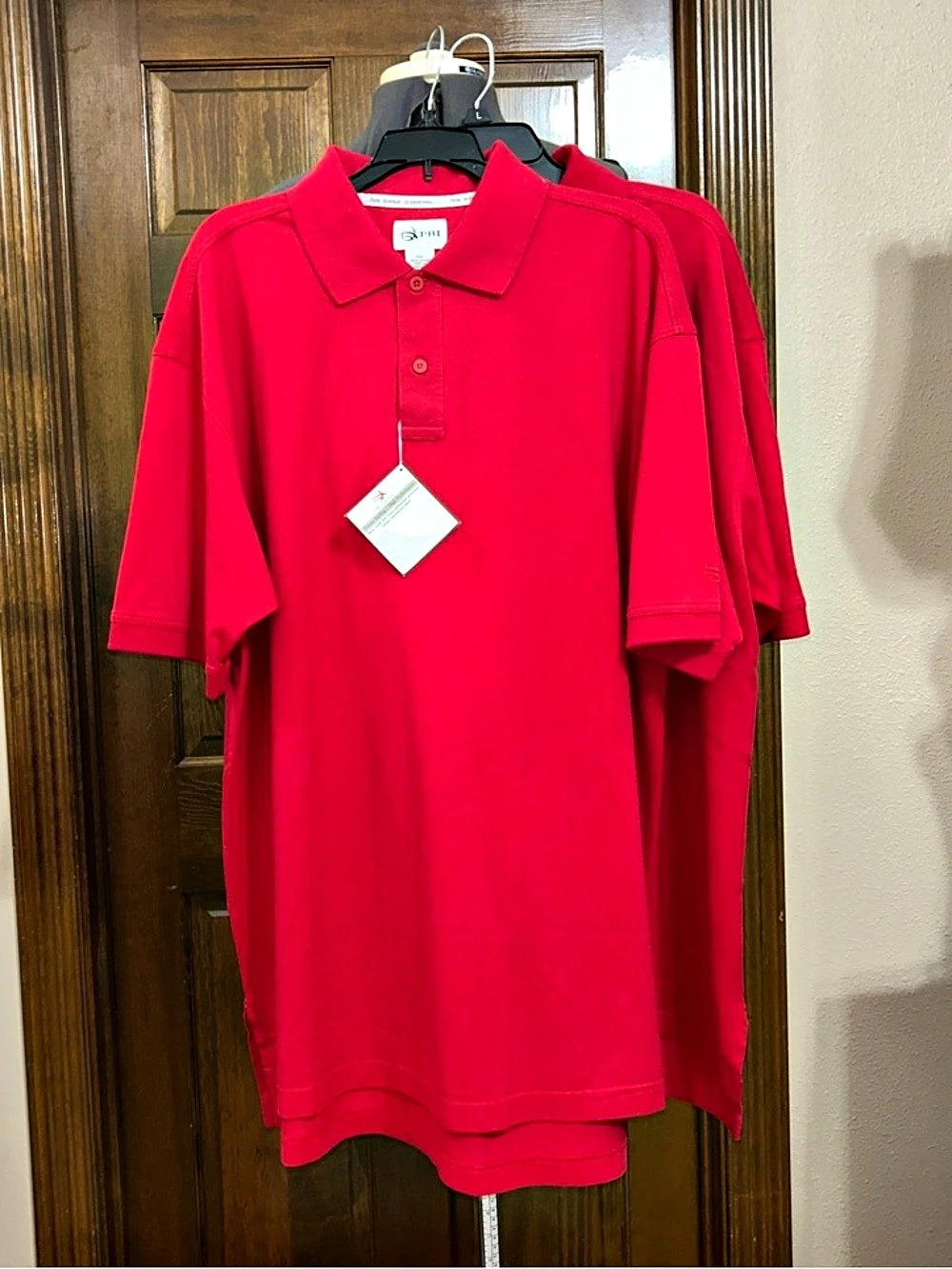 PBI Collection Classic Styling – High Performance Cotton Polo Shirt in Red XXL.